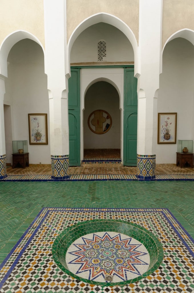 Cours intérieure du Musée de Marrakech