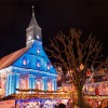 Marché de Noël de Montbéliard : temple Saint Martin