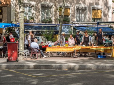 Marché forrain de la Croix Rousse à Lyon