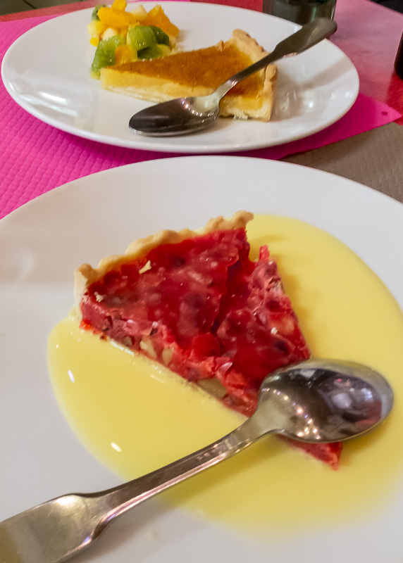 En dessert spécialité lyonnaise : la tarte à la praline