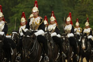 Relève de la garde montée à Londres