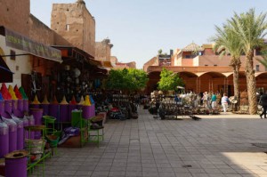 Vue de la place des ferblantiers à Marrakech