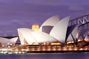 Sydney Opera House by night