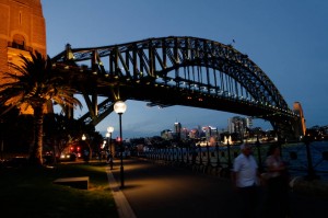 Sydney Harbour Bridge by night