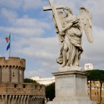 Château et pont Saint Ange à Rome