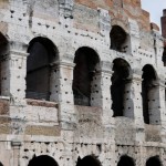 Extérieur du Colisée à Rome