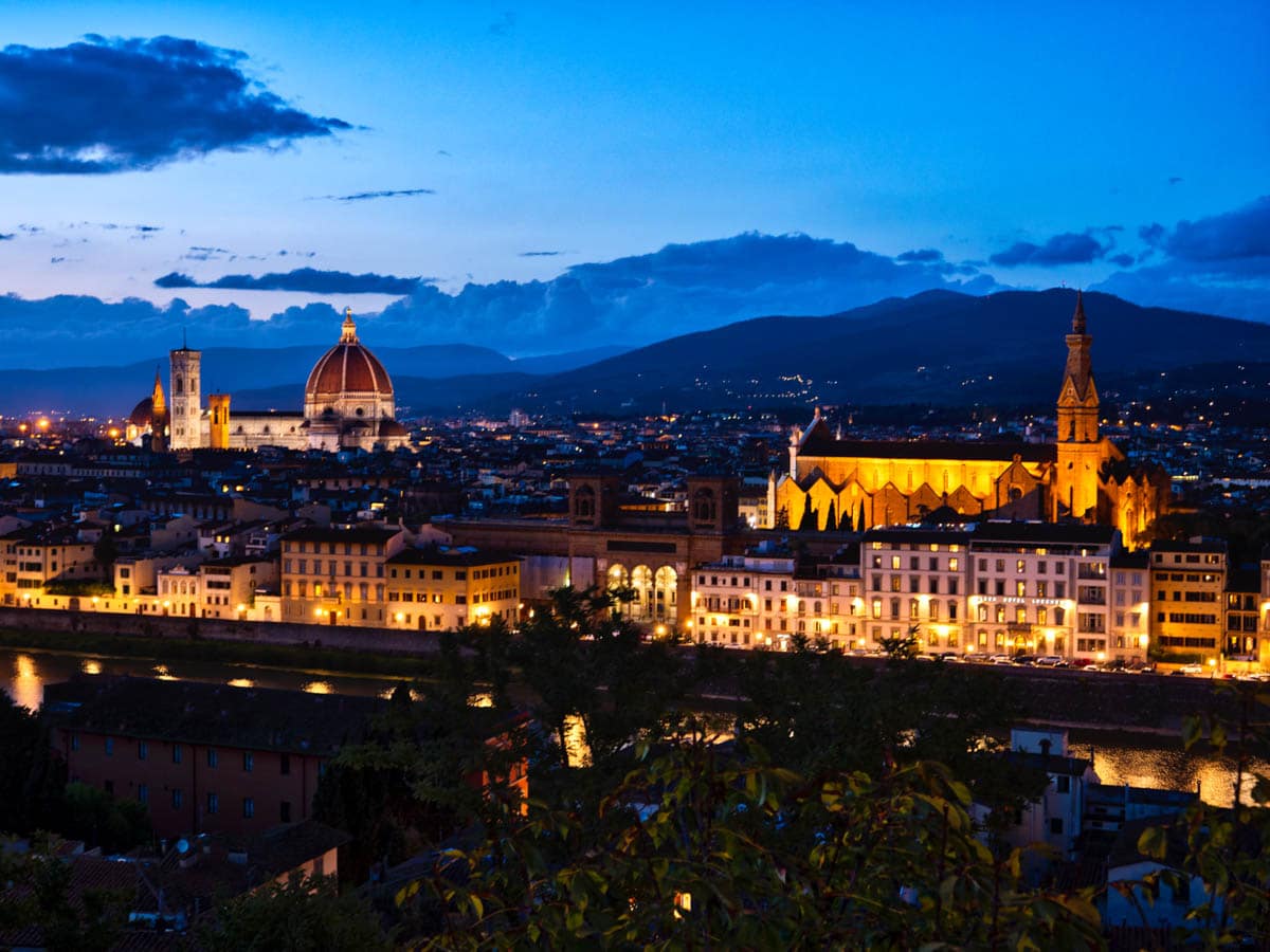 Couché de soleil sur Florence