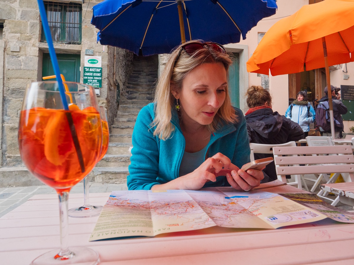 Apéro spritz à Vernazza