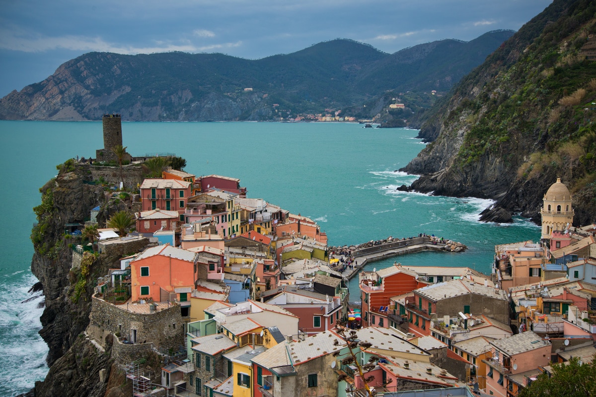 Vue sur le village de Vernazza