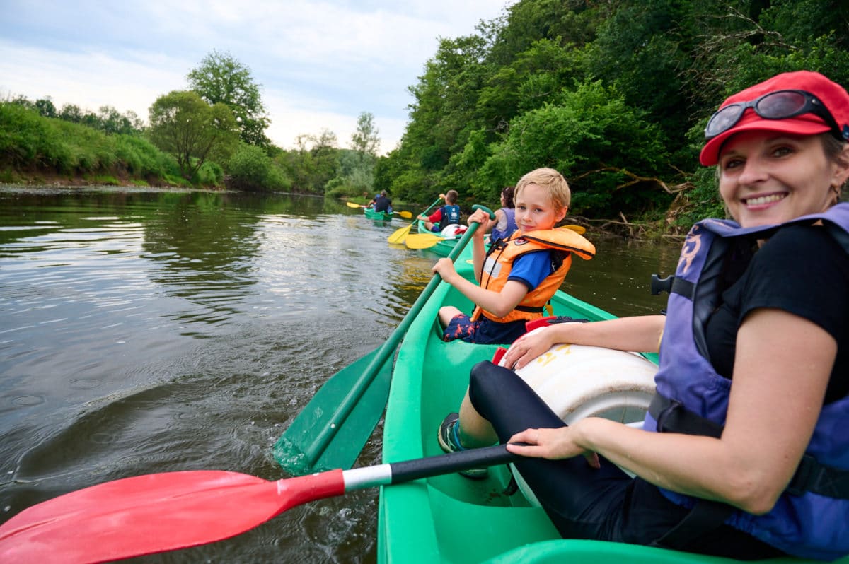 canoe sur l'Ognon à Villersexel