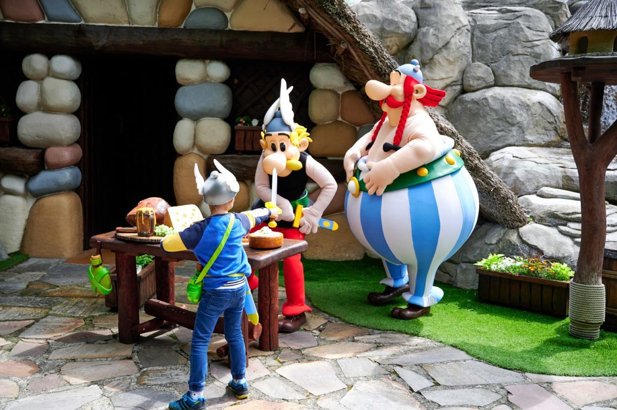 Mascottes Astérix et Obélix