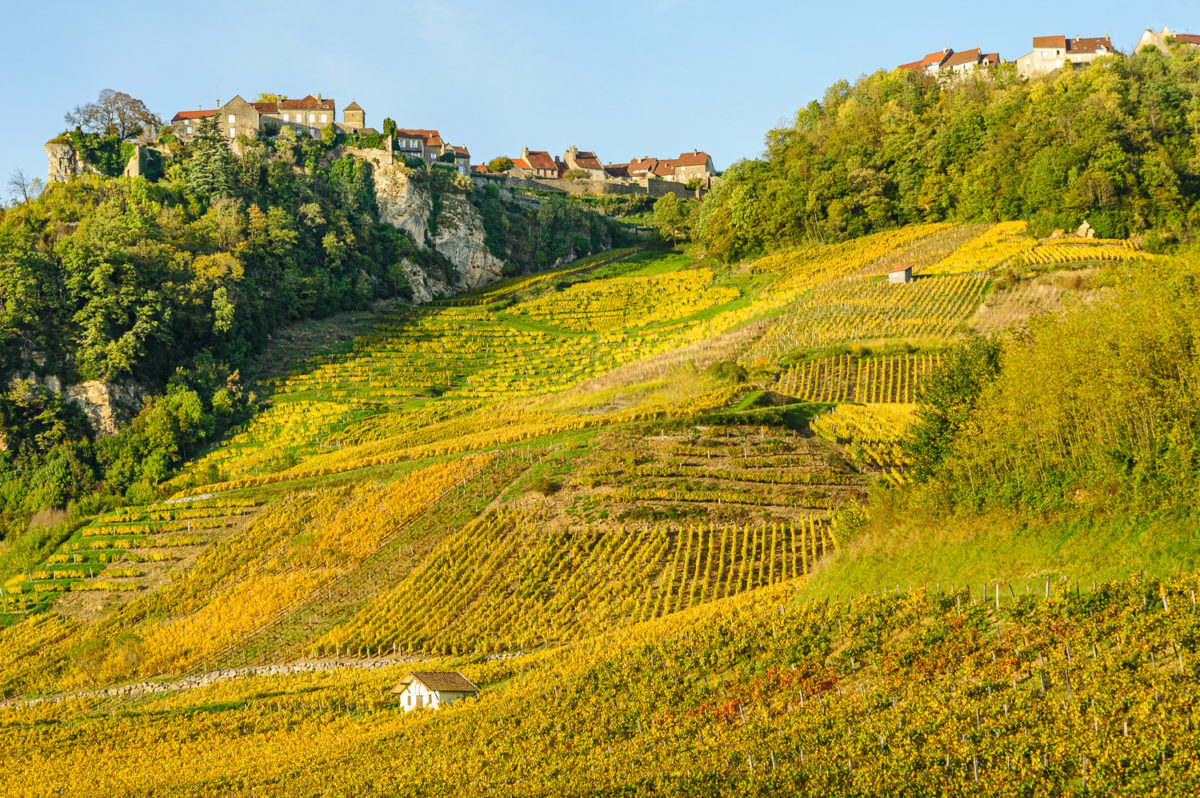 Vue sur le village de Château Chalon